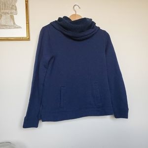 J. Crew Chimney Neck Navy Sweatshirt Pullover